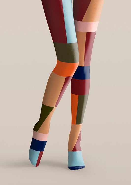 Chromatic Shadow Blocks Tights Hosiery Pantyhose