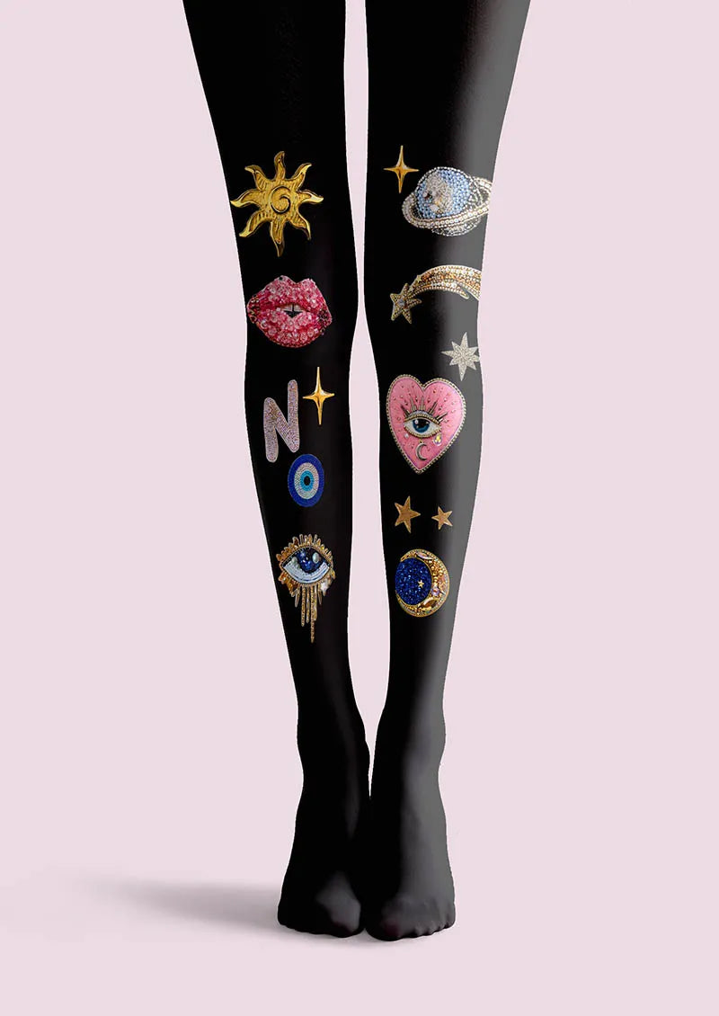 Fun Art  Fun Planet Tights Hosiery Pantyhose