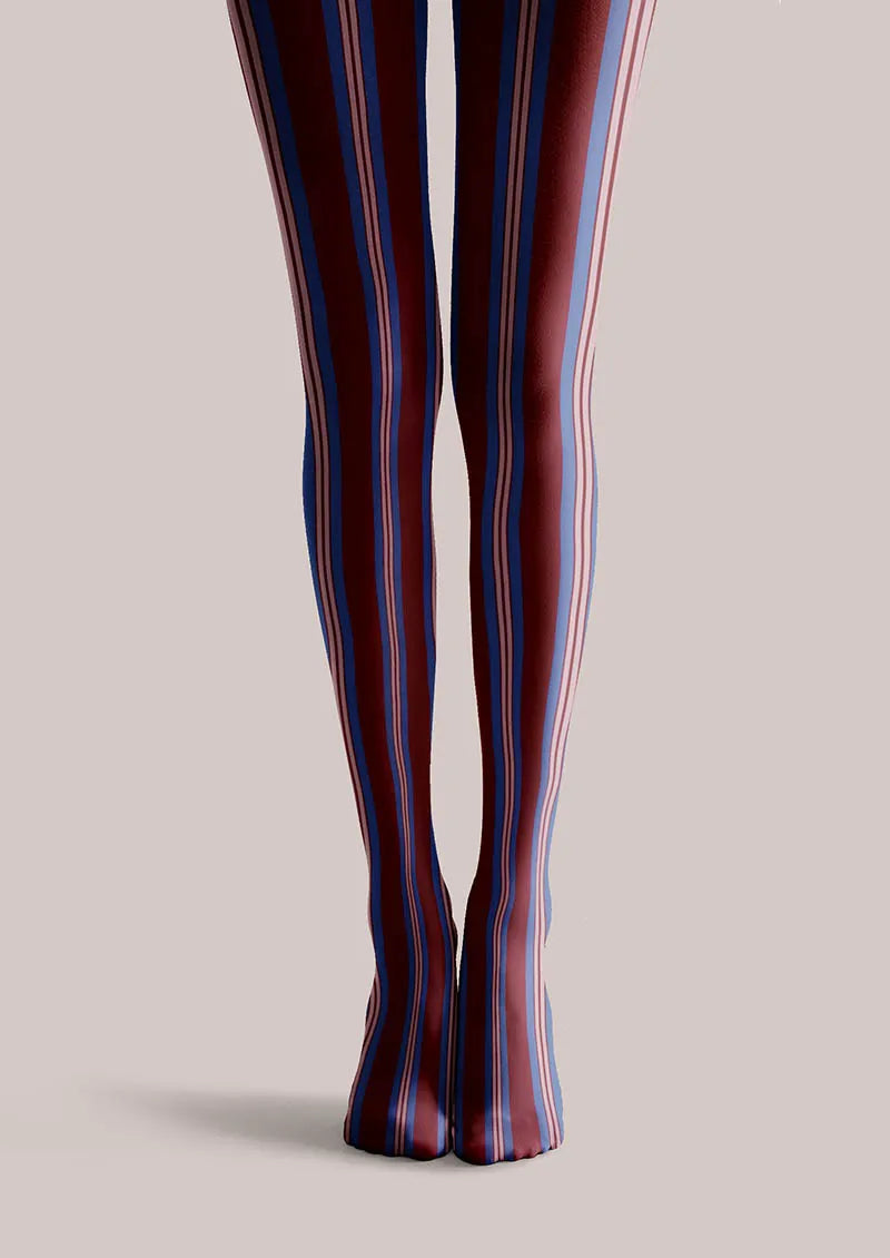 Geometric Art Vintage Groove Tights Hosiery Pantyhose