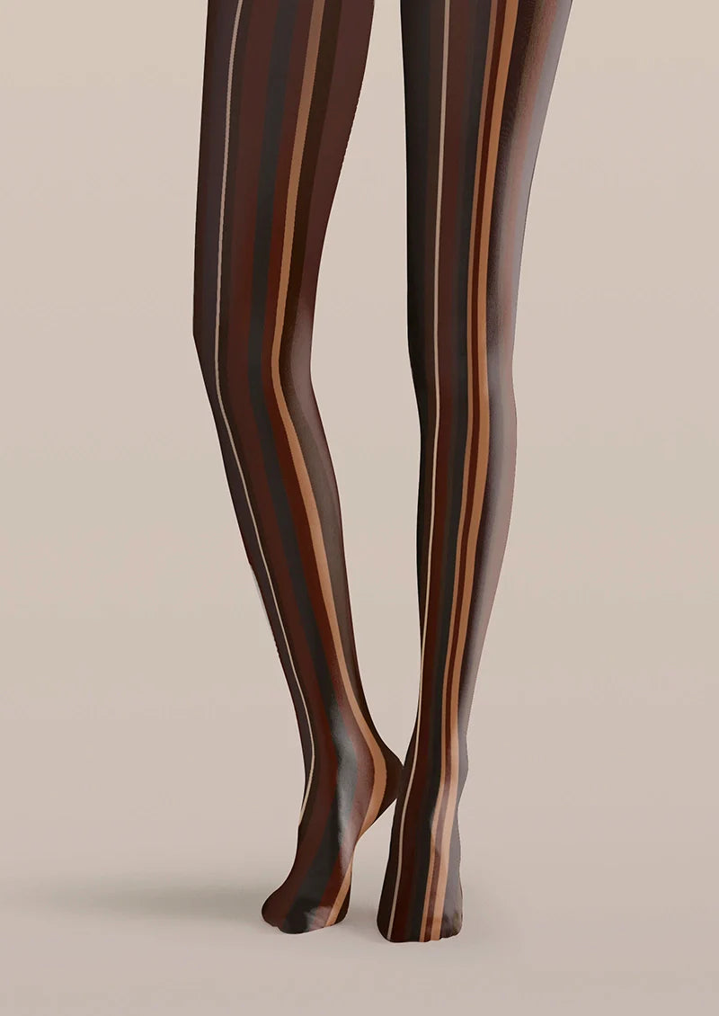 Staff of Afterglow Striped Tights Hosiery Pantyhose
