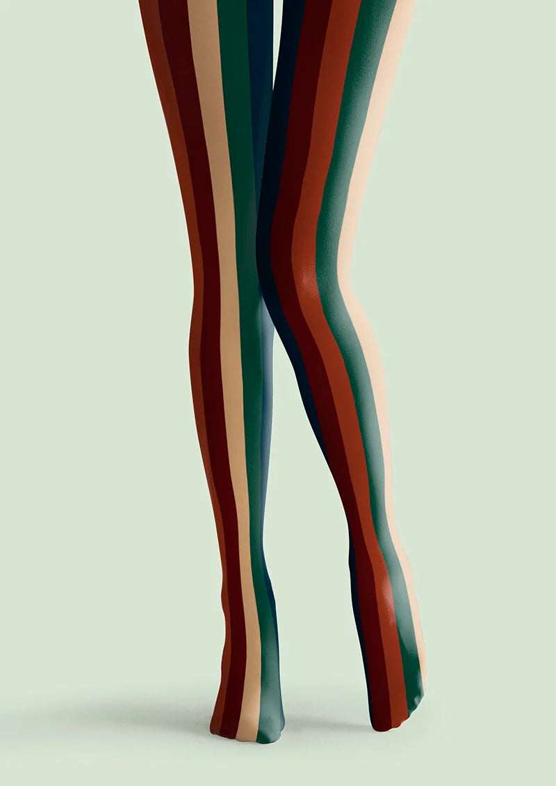 Christmas color scheme stripes Tights Hosiery Pantyhose