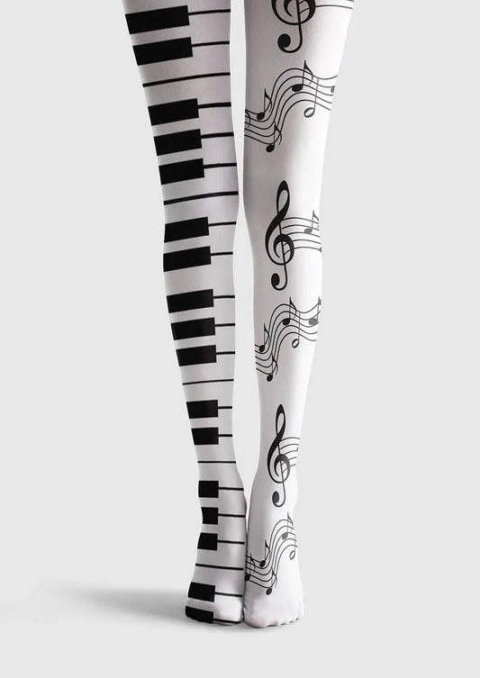 Musical elements Music Lines Tights Hosiery Pantyhose