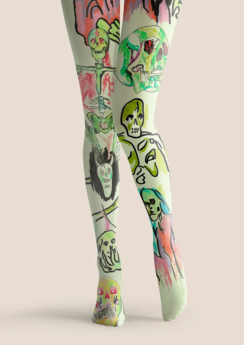 Noise Bone Tights Hosiery Pantyhose