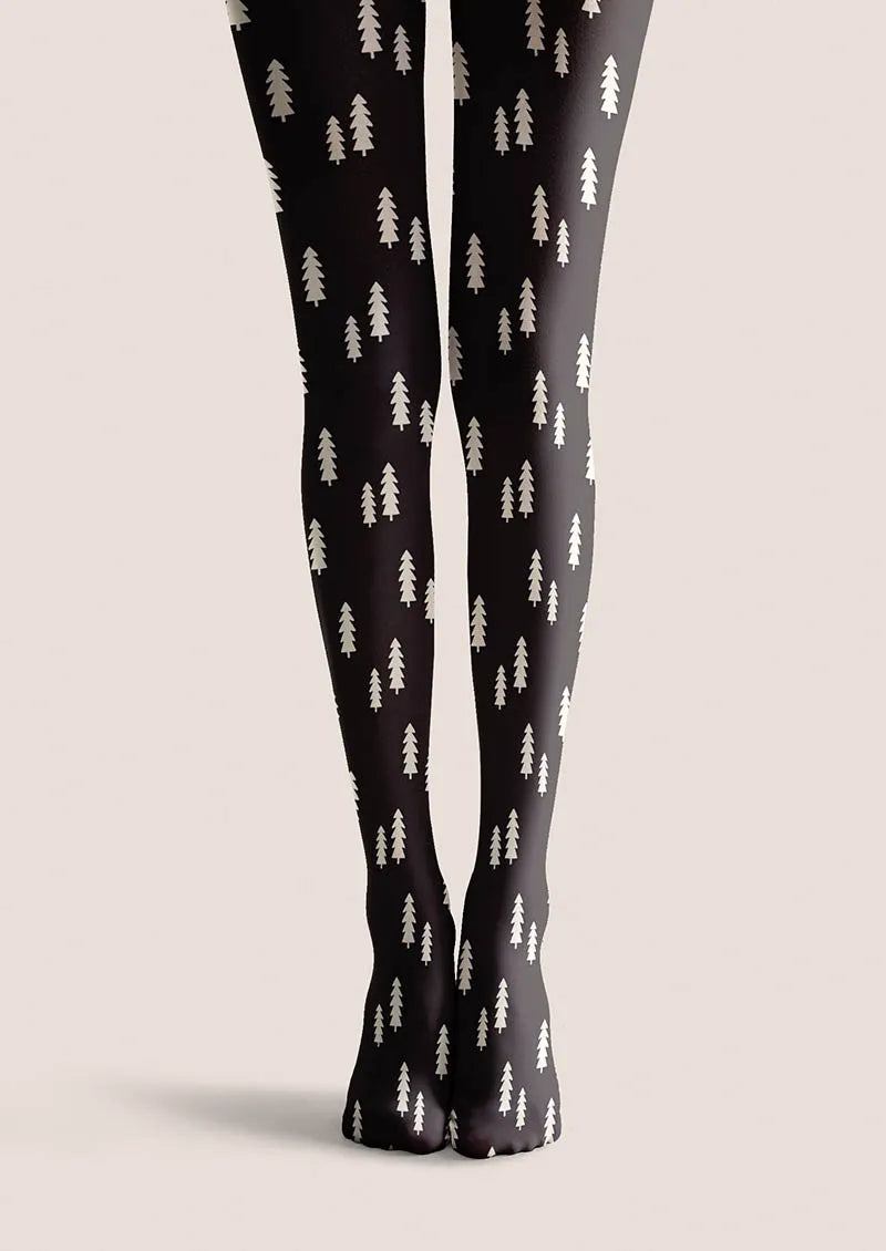 Christmas Fun Art Silent Noe Tights Hosiery Pantyhose
