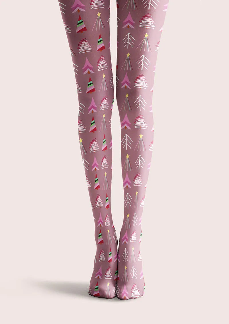 Christmas Fun Art Candy Sweetheart Tights Hosiery Pantyhose