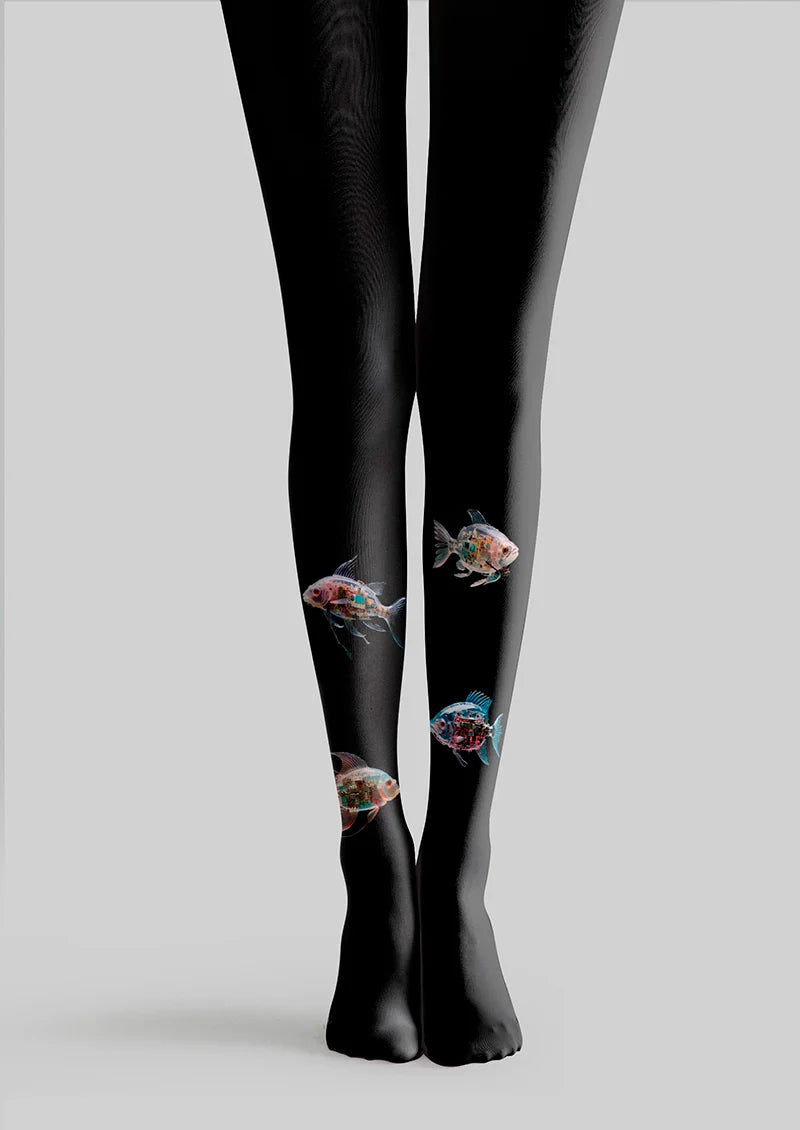 Mechanical Fish Tights Hosiery Pantyhose