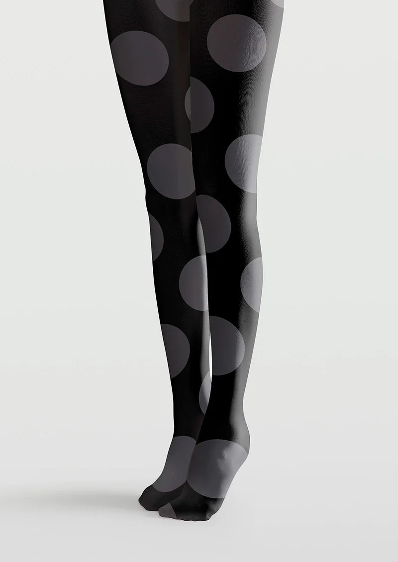 Black-gray polka dots Tights Hosiery Pantyhose