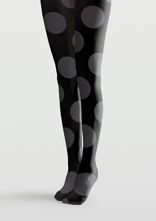 Black-gray polka dots Tights Hosiery Pantyhose