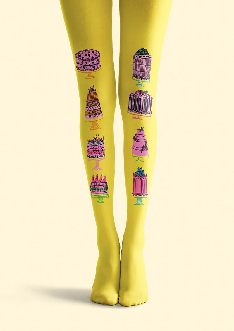 Fun Art Cake Fantasy Tights Hosiery Pantyhose