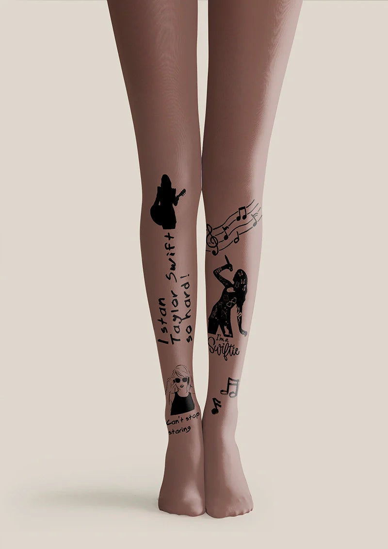 Taylor Swift Tights Hosiery Pantyhose
