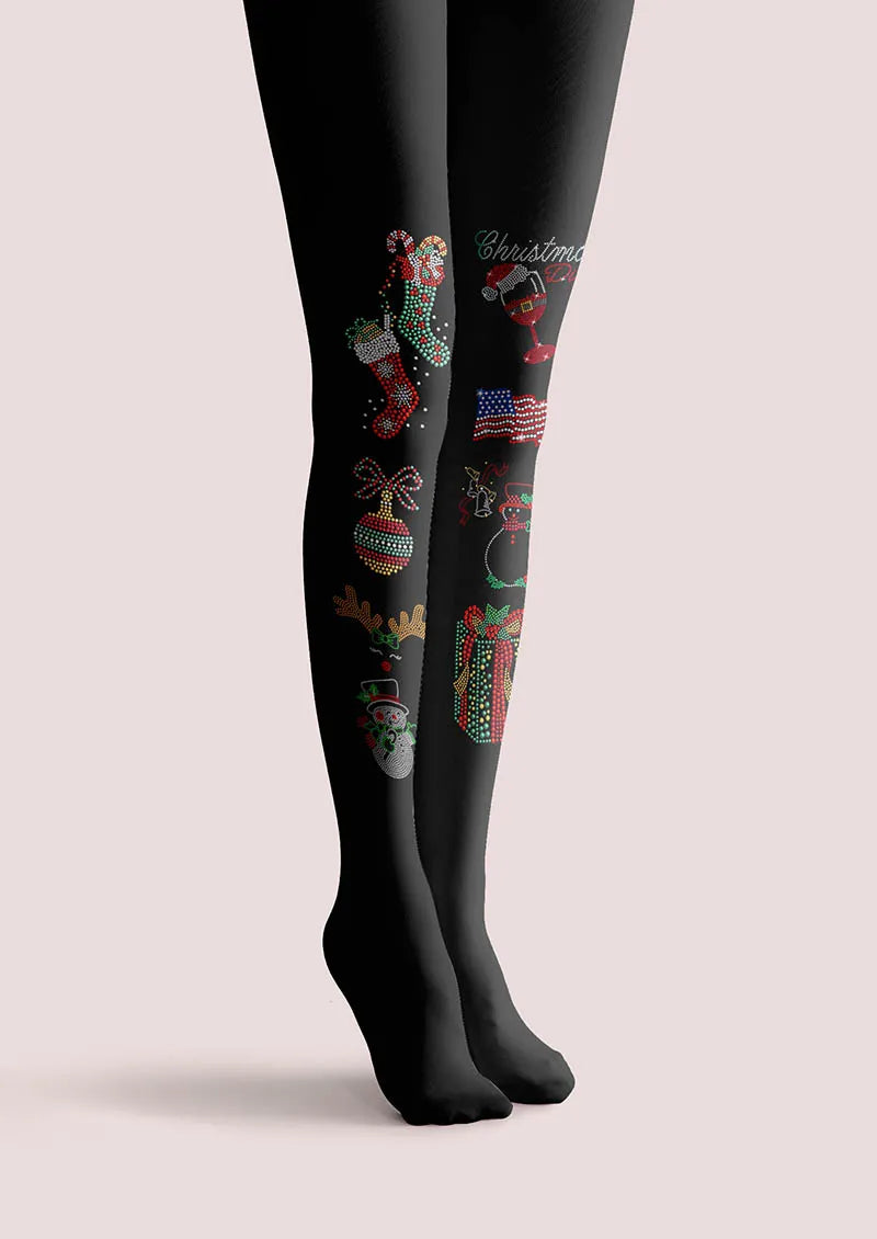 Christmas Fun Party Tights Hosiery Pantyhose