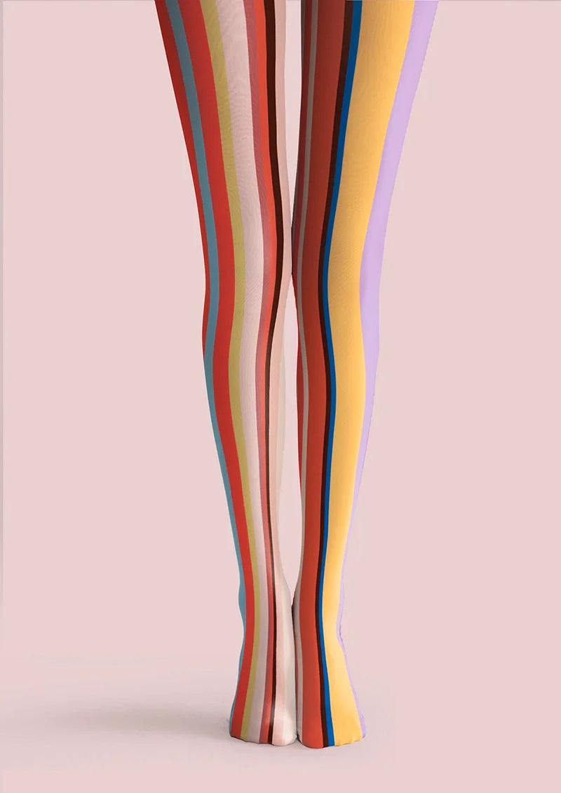 Rainbow Rhythm Striped Tights Hosiery Pantyhose