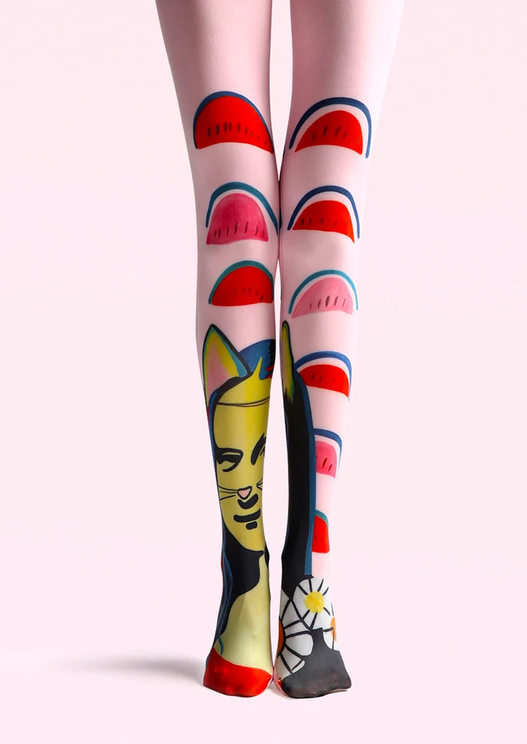 PopArt Print Tights Quirky Pantyhose/Tights [Mona Lisa]