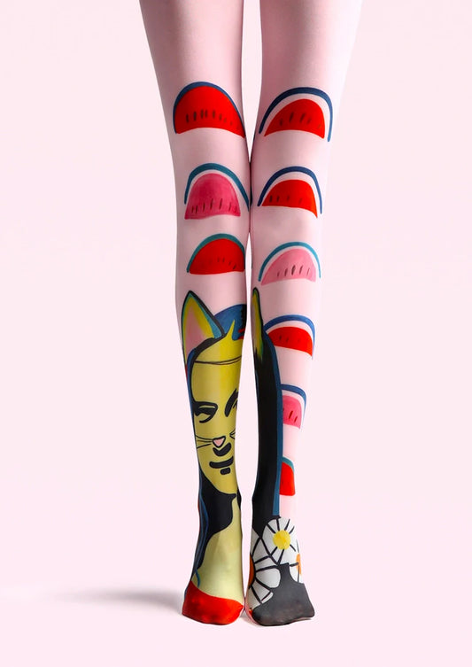 PopArt Print Tights Quirky Pantyhose/Tights [Mona Lisa]