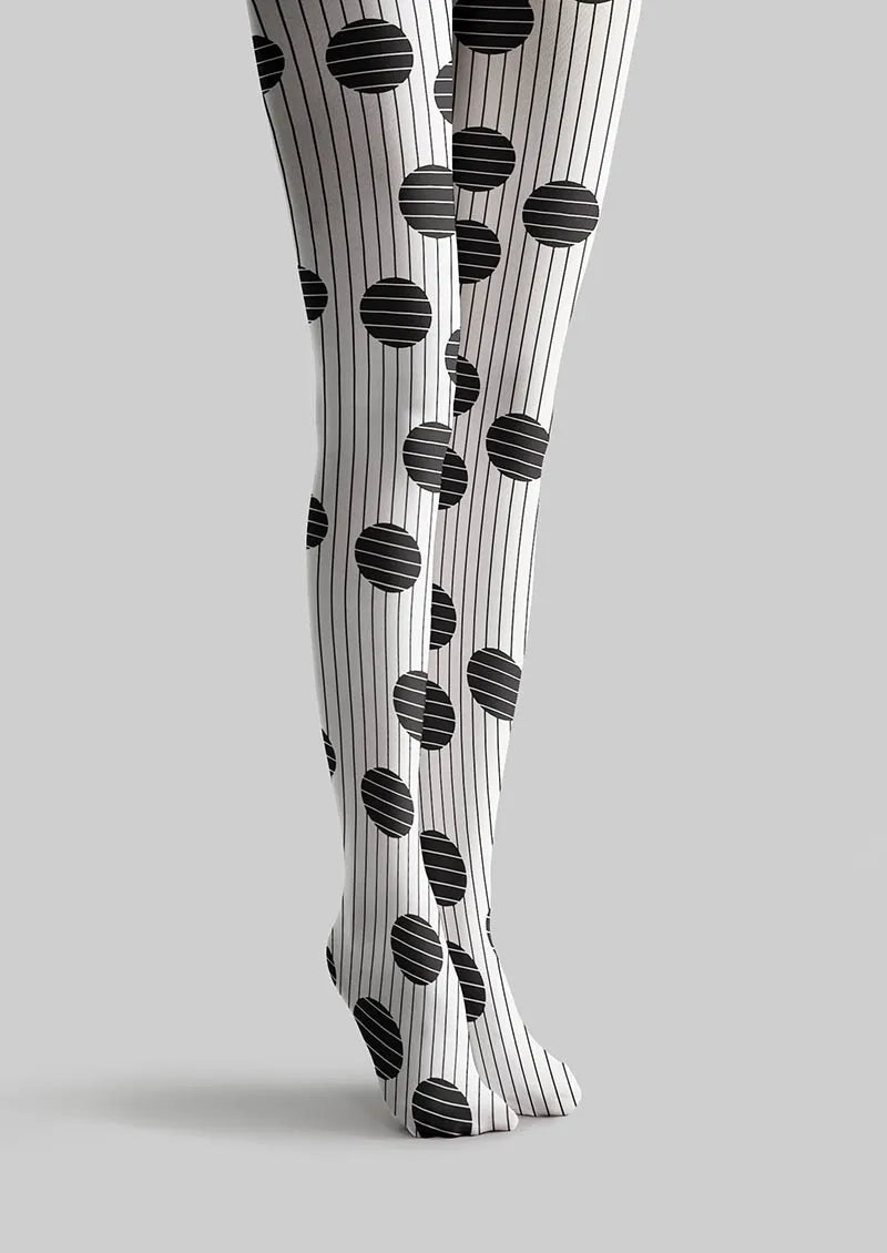 Pop Art Mono Dots Tights Hosiery Pantyhose