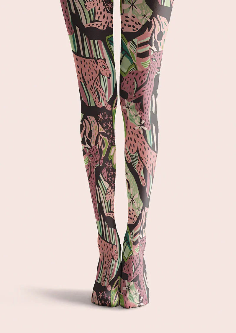 Floral pattern Botanical Tattoo Tights Hosiery Pantyhose