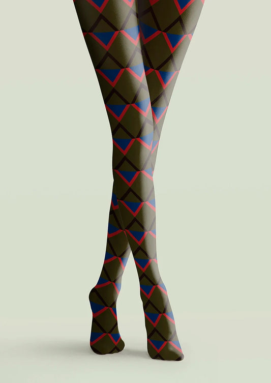 Inky Matrix Tights Hosiery Pantyhose