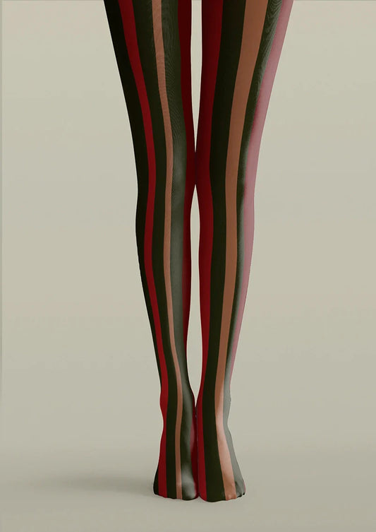 Christmas deep color stripes Tights Hosiery Pantyhose