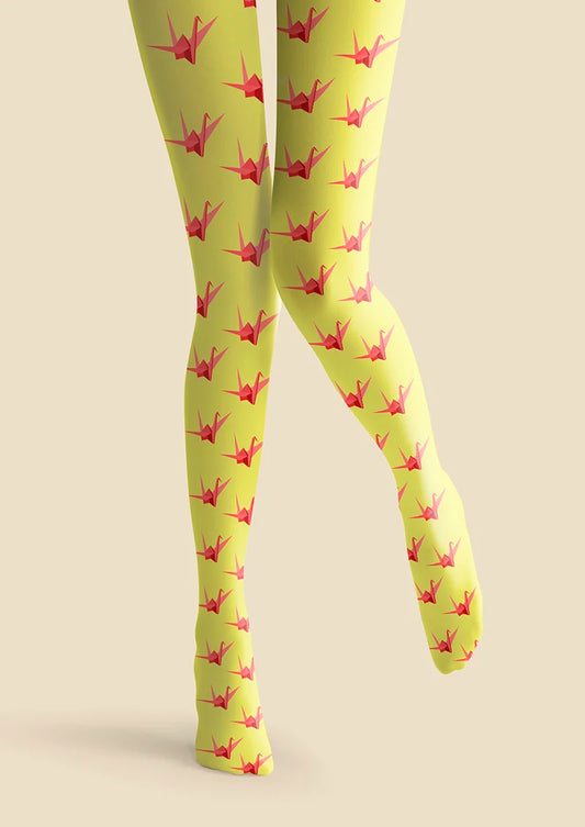 Thousand Paper Cranes Tights Hosiery Pantyhose