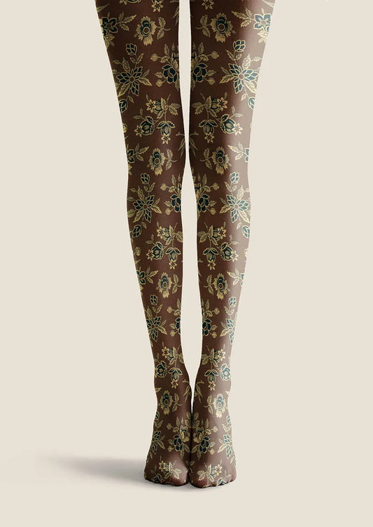 Vintage Petals Tights Hosiery Pantyhose