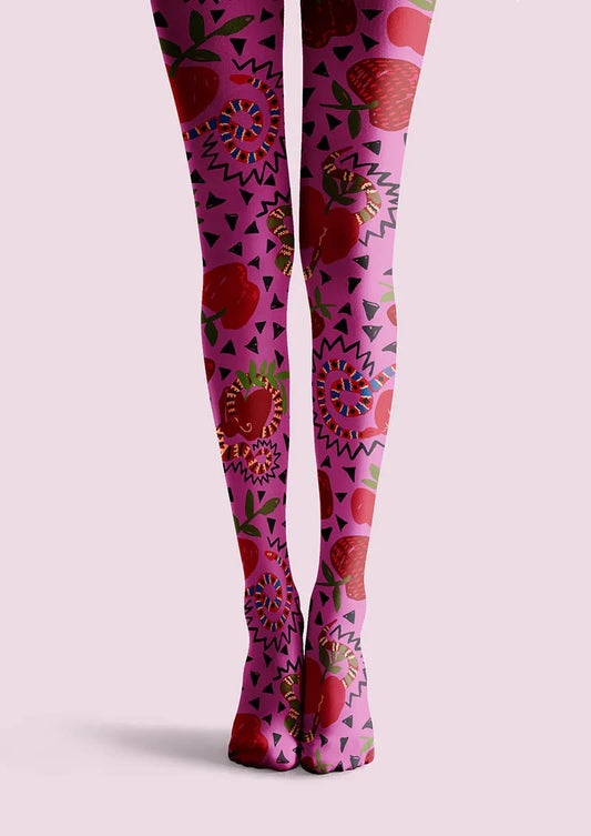 Valentine's Day Heart Kiss Tights Hosiery Pantyhose
