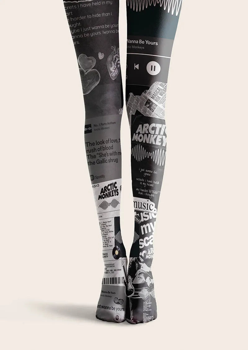 Musical elements Dark Rhythm Tights Hosiery Pantyhose