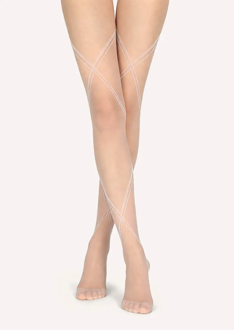 Black bandage stripes Tights Hosiery Pantyhose