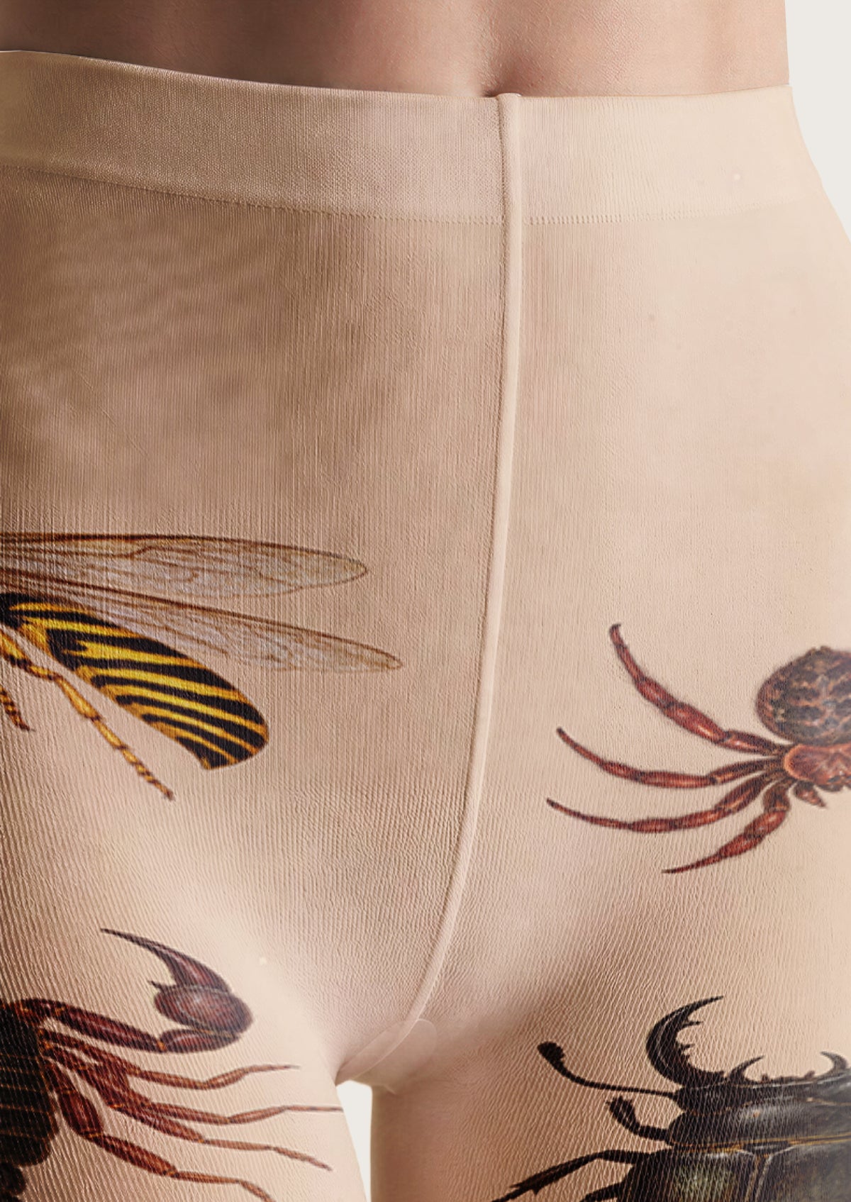 Beige Insect Tights