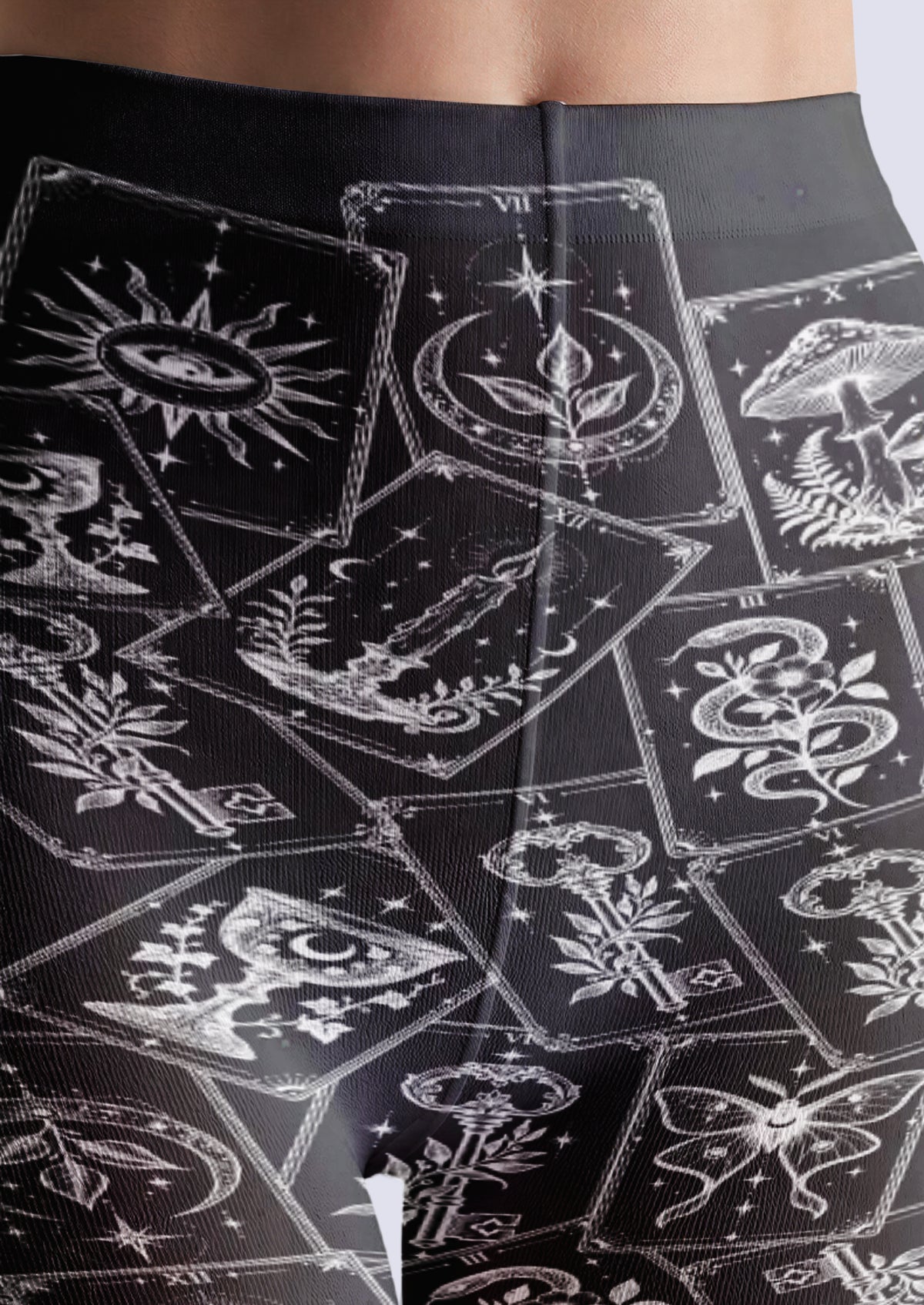 Black Tarot Card Tights