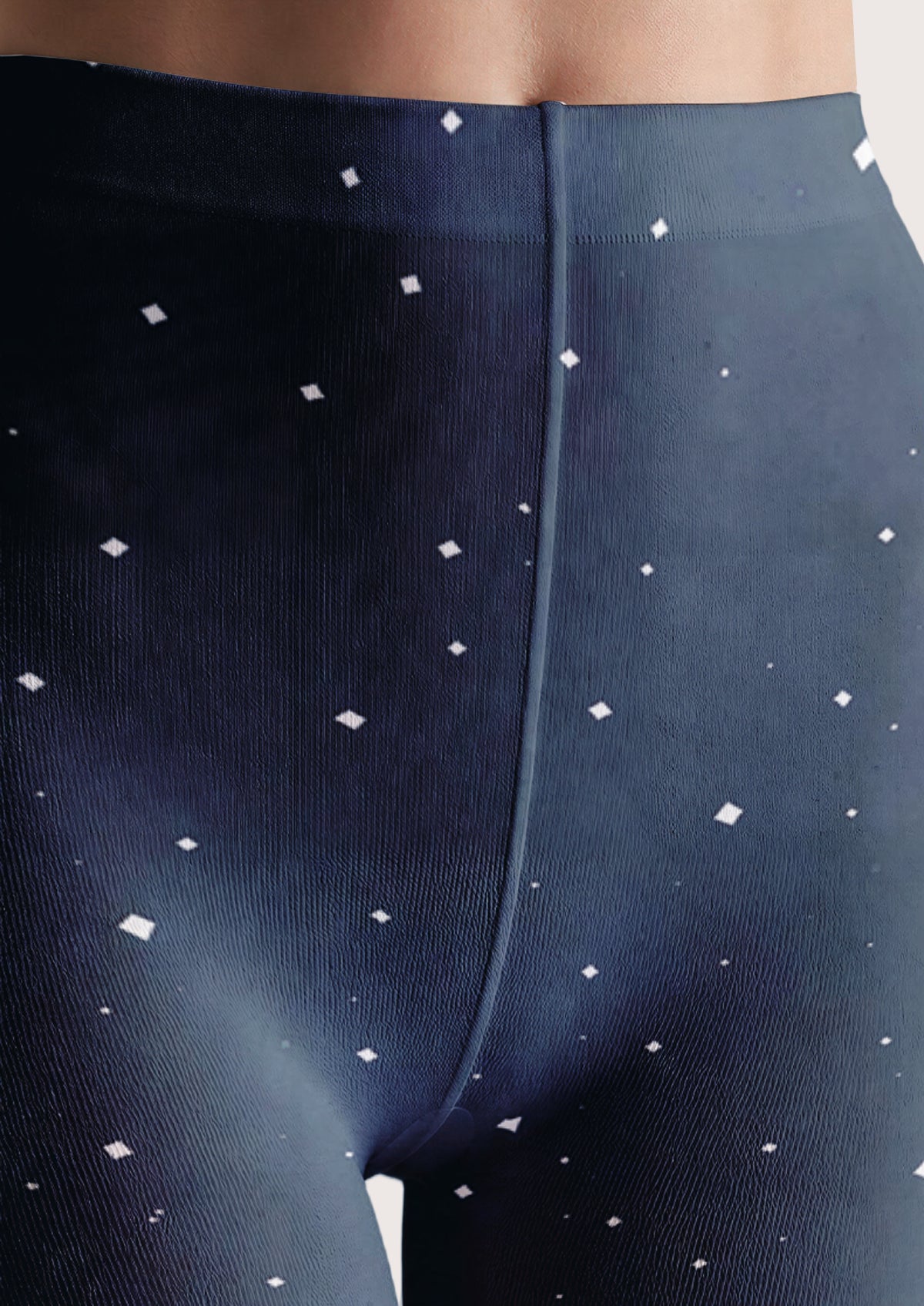 Navy Winter Landscape Tights