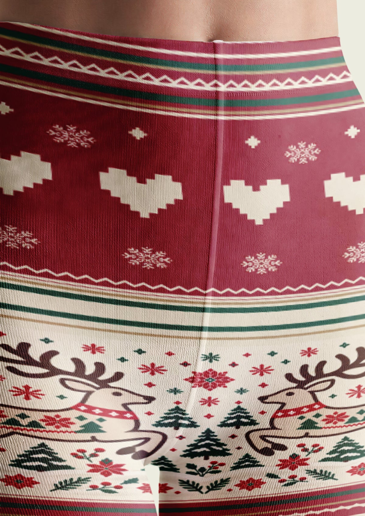 Ivory Christmas Snowman Tights