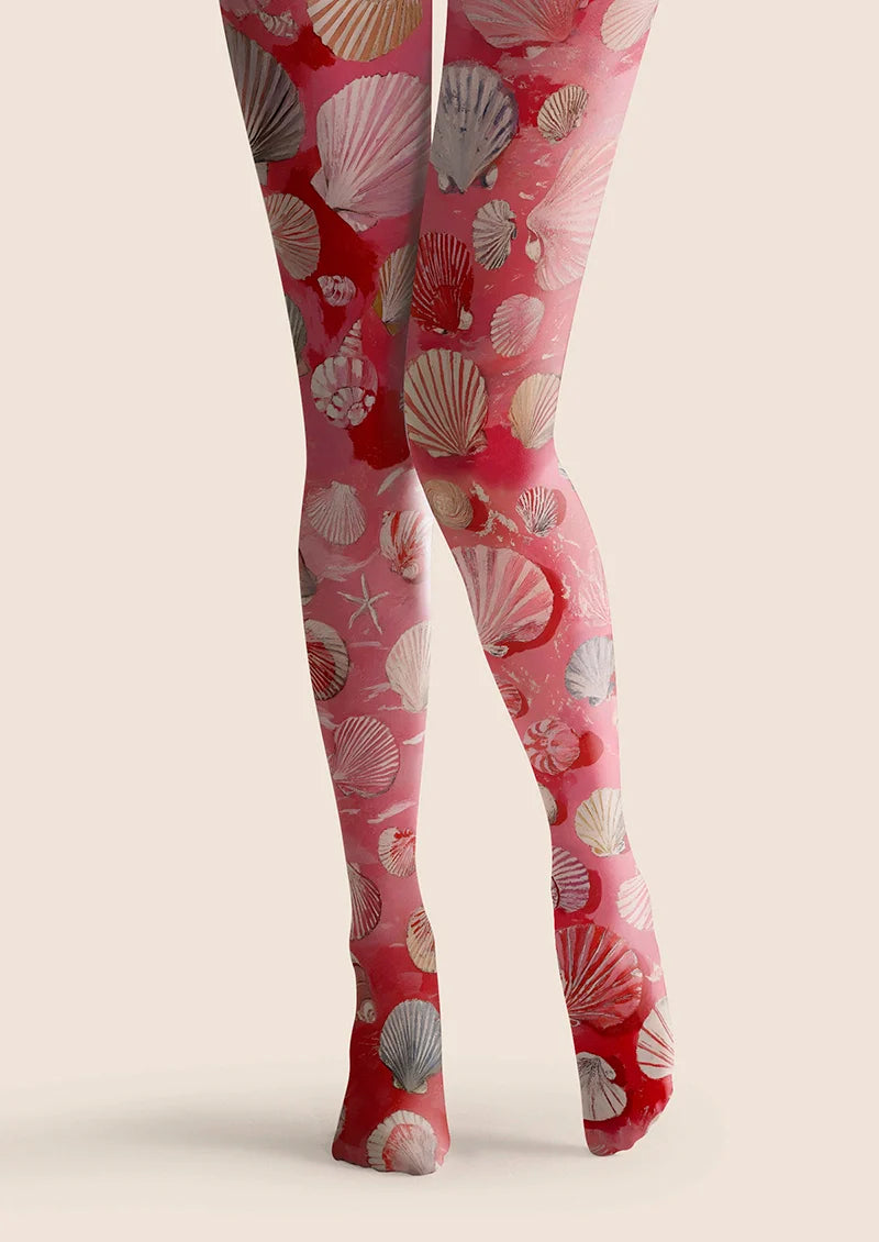 Pink Shell Tights Hosiery Pantyhose