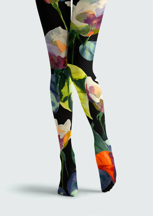 Fashion Printed Tights Personality Pantyhose/Tights [Ink Garden]