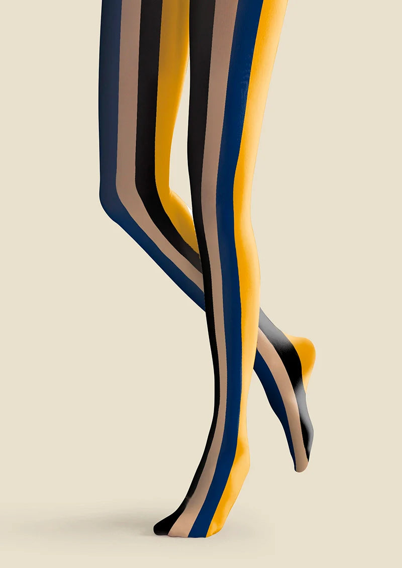Modern Retro Striped Tights Hosiery Pantyhose