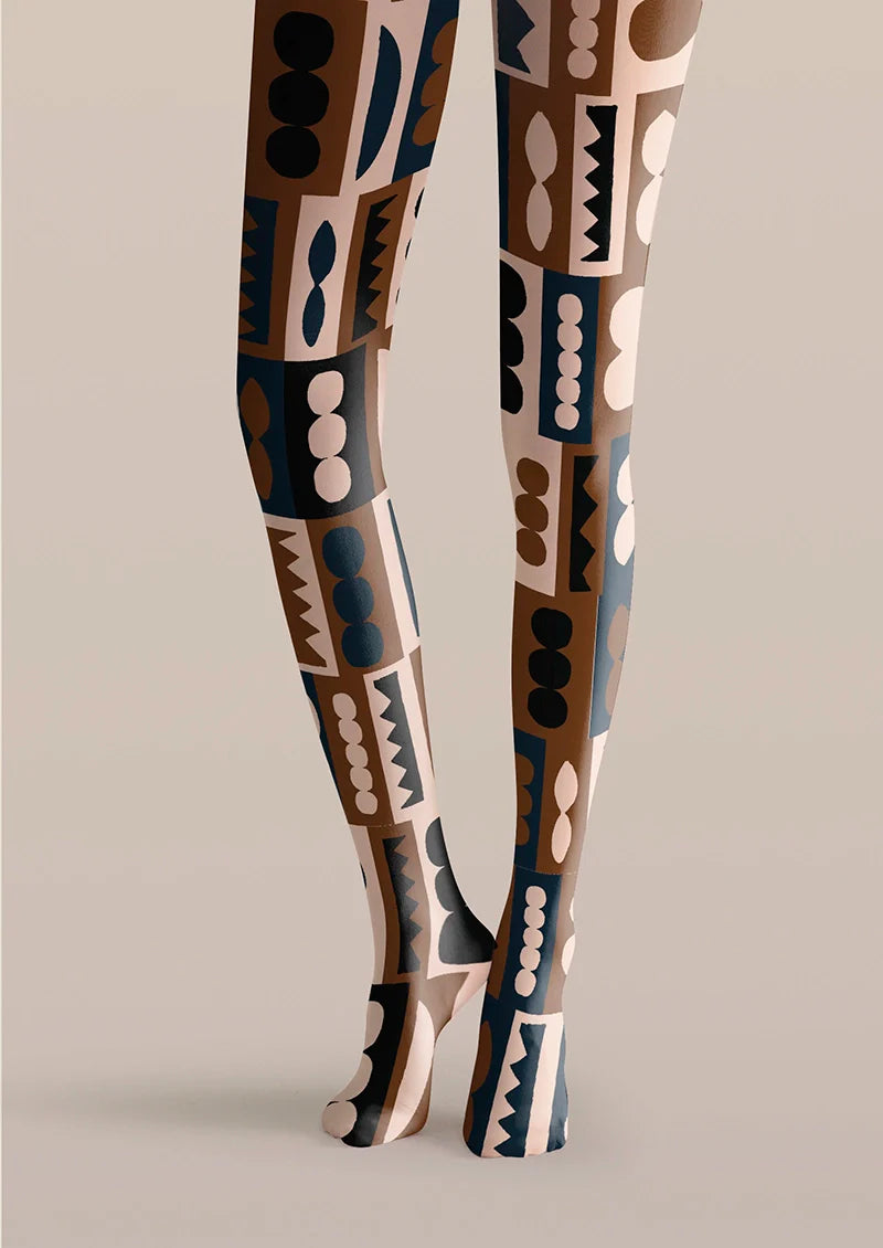 Hopi Pottery Mark Tights Hosiery Pantyhose