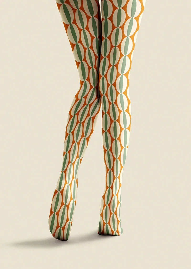 Geo Dot Tights – Geometric Art Pattern Pantyhose | Marcellise