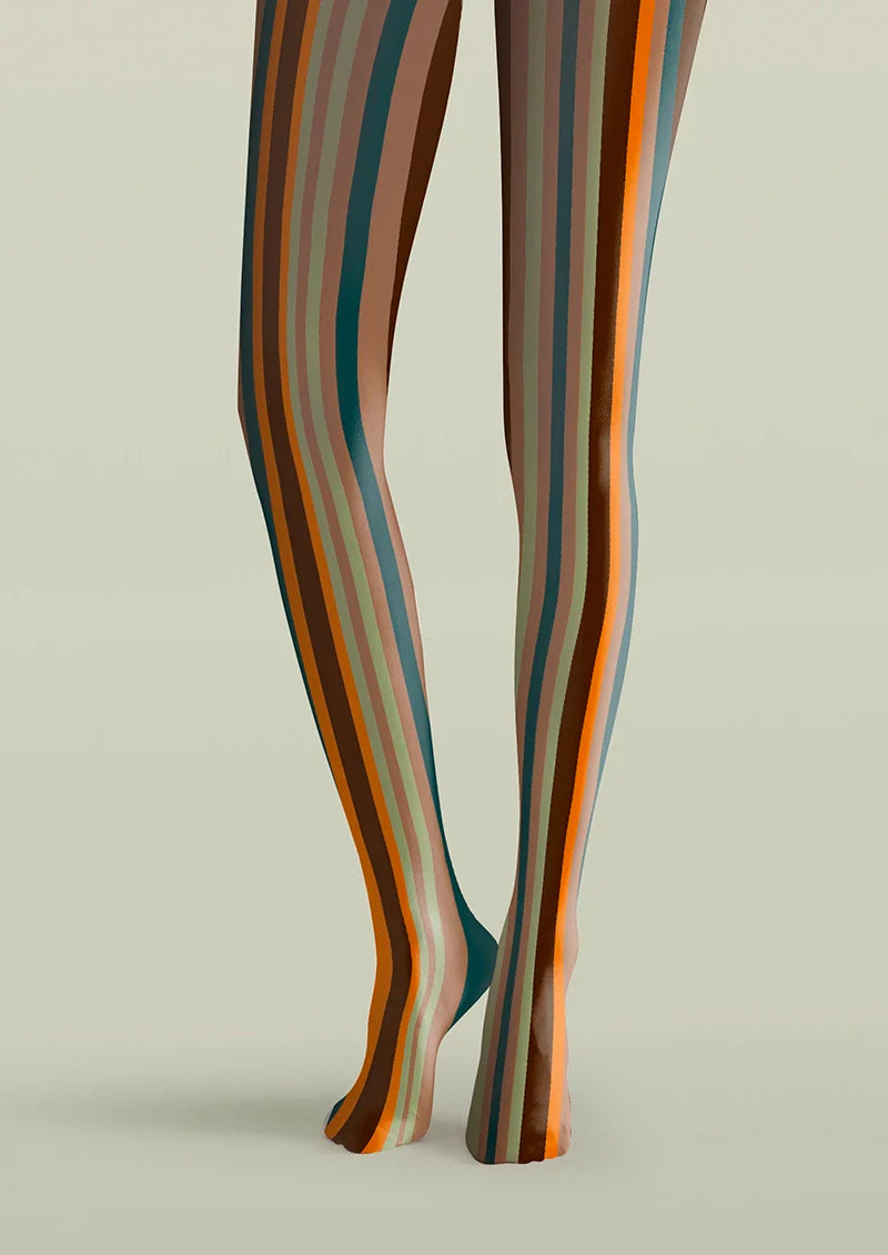 Rock of Rhythm Striped Tights Hosiery Pantyhose