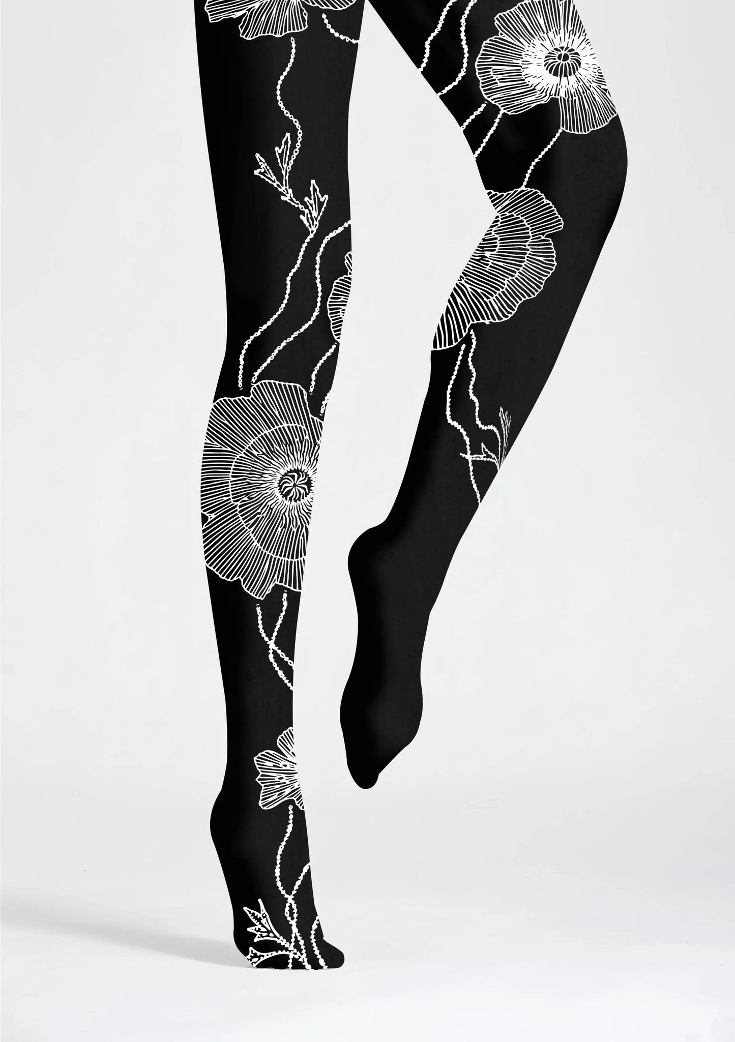 Linerose Patterned Tights Hosiery Pantyhose