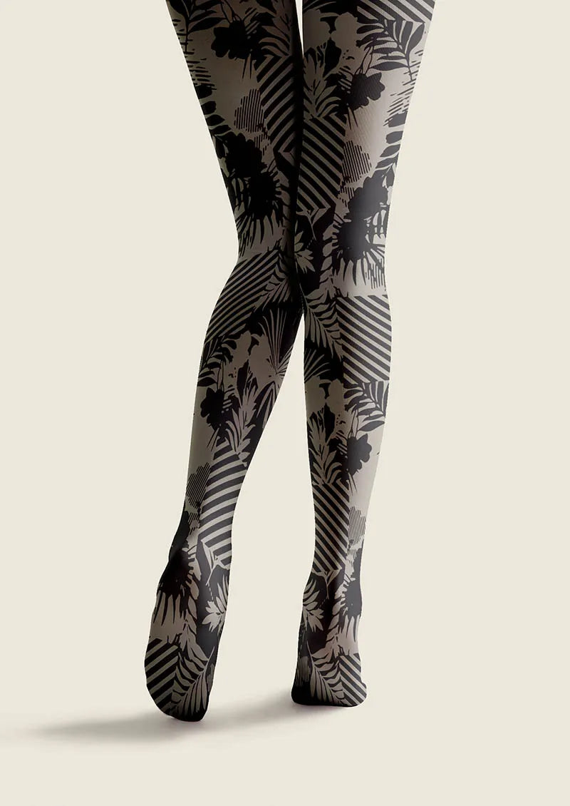 Baroque Bloom Copper Muse Tights Hosiery Pantyhose