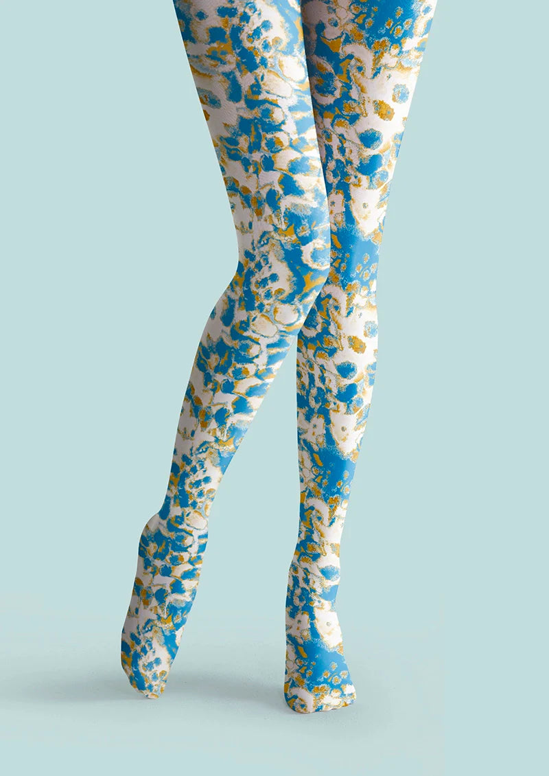 Blue Speckles Tights Hosiery Pantyhose