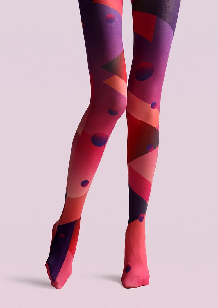 Cyberpunk Combustion Space  Print Tights Hosiery Pantyhose
