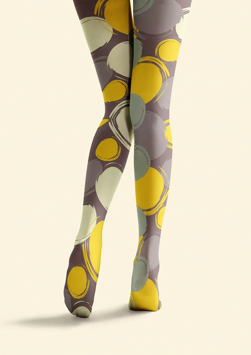 Retro Circles Tights Hosiery Pantyhose