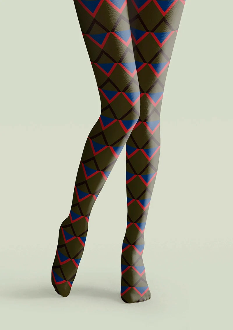 Inky Matrix Tights Hosiery Pantyhose
