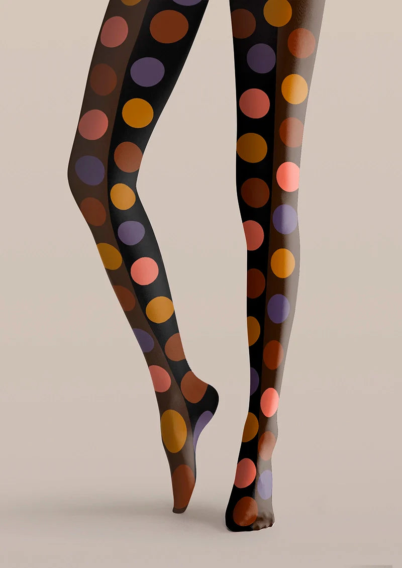 Polka Dots Memory Tights Hosiery Pantyhose