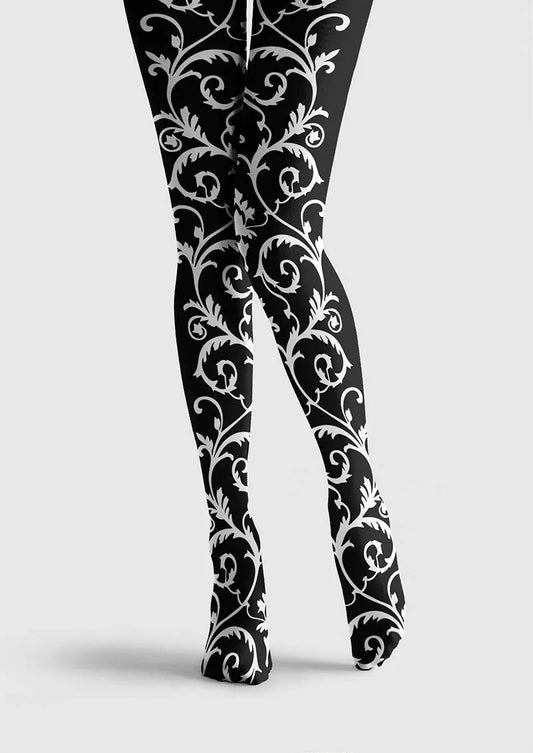 Baroque Bloom Tights Hosiery Pantyhose