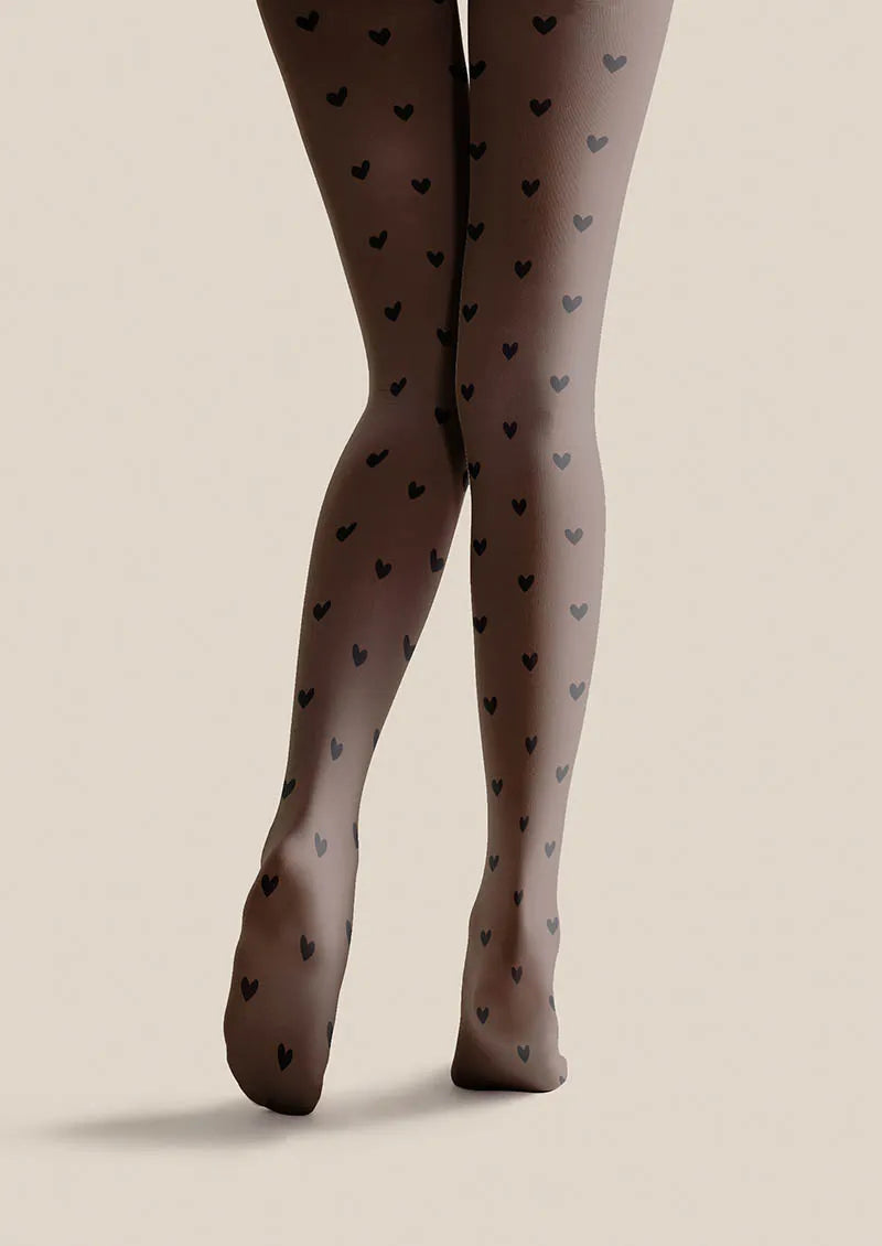 Valentine's Day Heart Dots Tights Hosiery Pantyhose