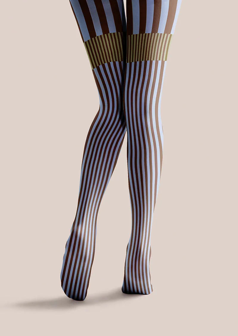 Geometric Art Retro Wave Tights Hosiery Pantyhose