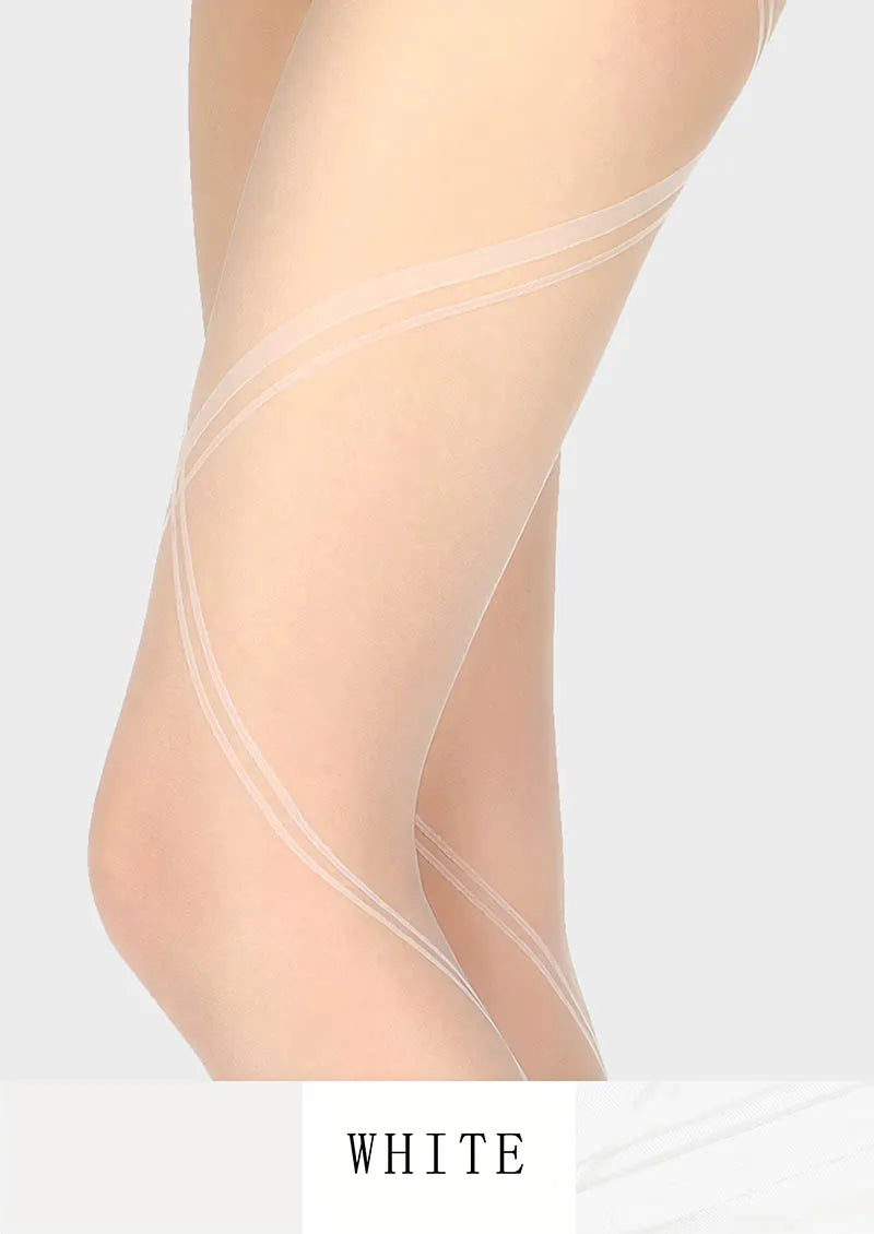 Black bandage stripes Tights Hosiery Pantyhose