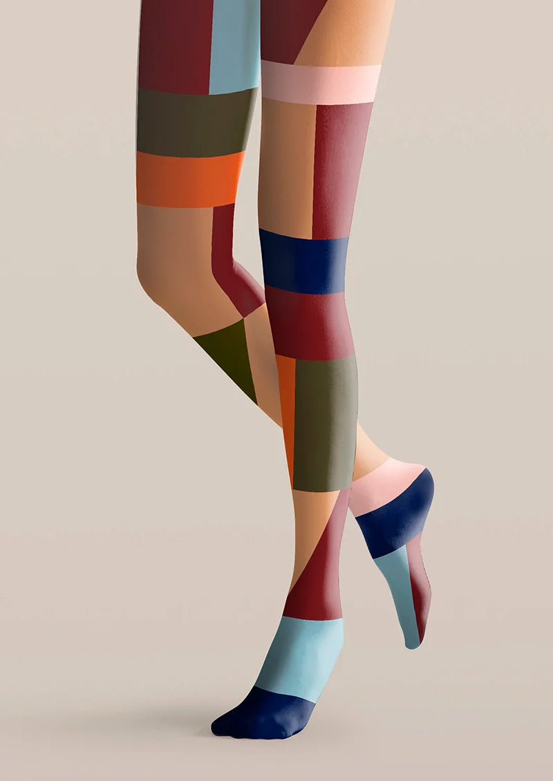 Chromatic Shadow Blocks Tights Hosiery Pantyhose