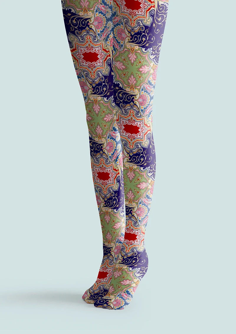 Painted Enamel Tights Hosiery Pantyhose